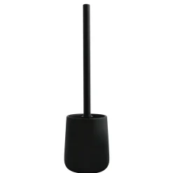 Brosse WC et support MSV Spirella Maonie corps céramique coloris noir mat
