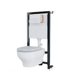 Bâti-support sol et mur pour WC suspendu autoportant, certifié NF, Silgo GoodHome