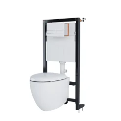 Bâti-support sol et mur pour WC suspendu autoportant, certifié NF, Silgo GoodHome