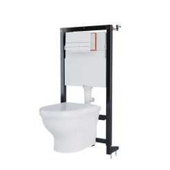 Bâti-support sol et mur pour WC suspendu autoportant, certifié NF, Silgo GoodHome