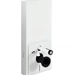 Bâti-support WC suspendu avec habillage blanc complet insonorisé prêt à poser SANINDUSA SANGLASS WALL 3/6L