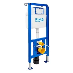 Bâti-support WC suspendu, installation sur cloison légère, hauteur 112 cm, chasse 2/4-6 L + plaque blanche (ROW01-FR)