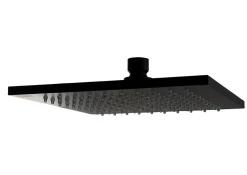 B-Way Colonne de douche + Mitigeur thermostatique + Douchette + Flexible + Douche de tête, Noir mat (SATBWSST)