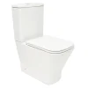 B-Way Kit complet WC à poser vario avec chasse d'eau Vortex + réservoir de chasse + abattant SoftClose, blanc