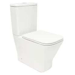 B-Way Kit complet WC à poser vario avec chasse d'eau Vortex + réservoir de chasse + abattant SoftClose, blanc