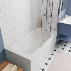 By Kaldewei 150x70 cm Ensemble baignoire Vivien universelle + Pare baignoire 2 volets + pieds (SATVIVI150-SETP2)