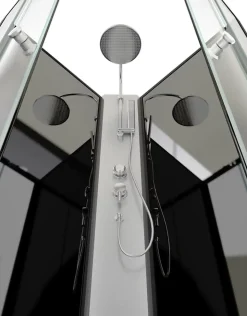 Cabine de douche 1/4 de cercle 85x85x225cm - NEBULA