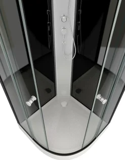 Cabine de douche 1/4 de cercle 85x85x225cm - NEBULA