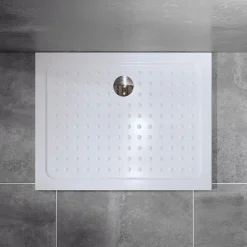 Cabine de douche ATÉA-BLACK H.180 cm, 80 x 90 cm, 2 portes pliantes et pivotantes, verre transparent 6 mm + receveur - Saniverre