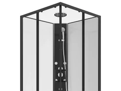 Cabine de douche d'angle hydromassante - L80 x l80 x H225 cm - KIVORA