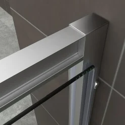 Cabine de douche IBEA H.190 cm porte pivotante verre transparent 80 x 80 cm - Saniverre