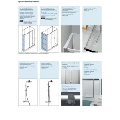 Cabine de douche Kinedo Kinemagic Sérénité 160x80 angle basse solo transparent thermostatique