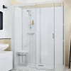 Cabine de douche Kinedo Kinemagic Sérénité Plus 170x80 habillage toute hauteur 1 coulissant transparent thermostatique