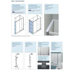 Cabine de douche Kinedo Kinemagic Sérénité Plus 170x80 habillage toute hauteur 1 coulissant transparent thermostatique