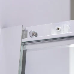 Cabine de douche LANA portes coulissantes H.180 cm verre 6 mm transparent 70 x 100 cm - Saniverre
