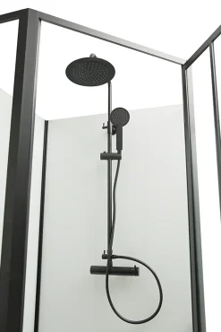 Cabine de douche noir opera 100x100x210