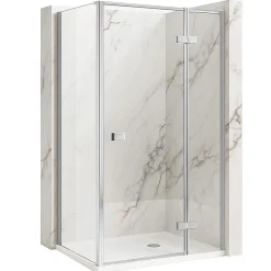 Cabine De Douche Rea Atlas Chrome 90X90 Left