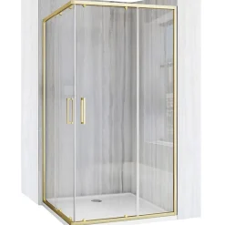 Cabine de douche REA City Brushed Gold 80x100