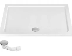Cabine De Douche Rea Solar 80X100 Gold + Receveur De Douche Savoy White