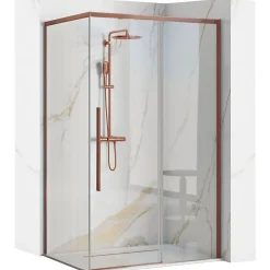 Cabine De Douche Rea Solar 90X120 Brush Copper