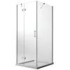 Cabine de douche 70x90 CM H190 Transparent avec Easyclean mod. Flip Porte + Fixe