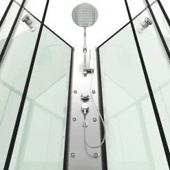 Cabine de douche 85x85x225cm 1/4 de cercle - ZEENY