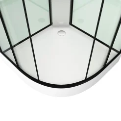 Cabine de douche 85x85x225cm 1/4 de cercle - ZEENY