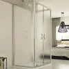 Cabine douche 3 côtés 90x120x90 CM H198 Opaque mod. Cristal Trio 2 Portes