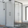 Cabine Douche avec 3 côtés 90x80x90 CM H185 granité modèle Sintesi Trio 2 Portillons