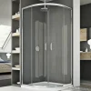Cabine douche demi-circulaire 70x90 CM H185 transparent modèle Junior