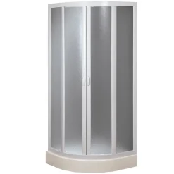 Cabine douche demi-circulaire 90x90 CM en acrylique mod. Marte avec ouverture culissante