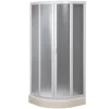 Cabine douche demi-circulaire 75x75 CM en acrylique mod. Marte avec ouverture culissante