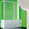 Cabine douche Pare-Baignoire 70x180 CM en acrylique mod. Plutone avec ouverture centrale