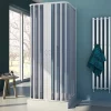 Cabine douche trois côté 80x80x80 CM H185 en Plastique pvc modèle Nova