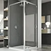 Cabine Douche 80x100 AP. 100 CM H185 transparent modèle Sintesi Duo 1 Portillon