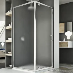 Cabine Douche 75x100 AP. 100 CM H185 granité modèle Sintesi Duo 1 Portillon
