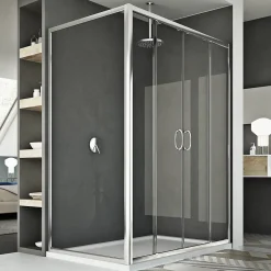 Cabine Douche 70x120 CM H185 transparent modèle Replay Duo 2 Portillons