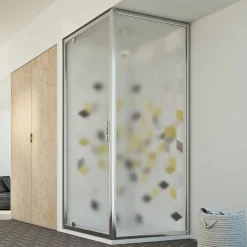 Cabine douche 70x70 Ouv. 70 CM 198 Opaque mod. Cristal Duo 1 Porte