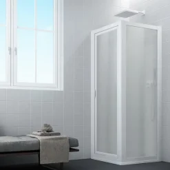 Cabine paroi de douche pivotante 80x80 ouv. 80 CM H 190 en Acrylique mod. Sigma Duo