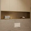 Ceramia Niche de Douche à encastrer, Acier Inoxydable 304, 120x28x10cm, Or brossé PVD