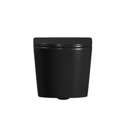 Ceramia Tornado Rimless WC suspendu 53,5 cm sans bride avec abattant SoftClose, effet Tornado Flush, noir mat (CE142010RTORPBKM)