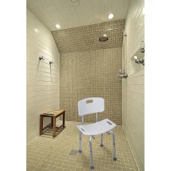 Chaise de douche avec dossier à hauteur réglable - VB540S Aidapt