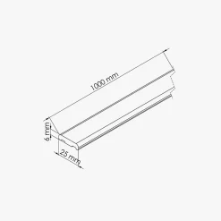 Champlat PVC Cellulaire 25 mm - Longueur 1 m - Sable