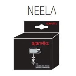 Charnières plastique chromée pour abattant wc NEELA Spirella