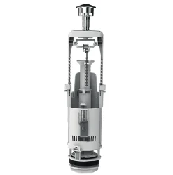 Chasse d'eau Flomasta 2", double bouton poussoir + étrier