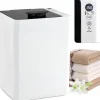 Chauffe-Serviettes 23 L,Ecran LED, Minuterie de 15 à 90 Min, pour Serviettes 114 x 178cm, Peignoirs, Couvertures, Blanc