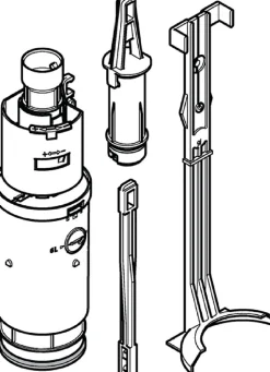 Cloche complète double touche - Pour réservoir encastré - Geberit