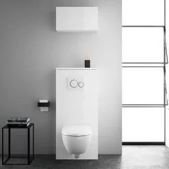 Coffre rangement blanc Lineo Geberit