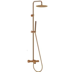 Colonne bain-douche thermostatique cuivre brossé Essebagno luisa II 250