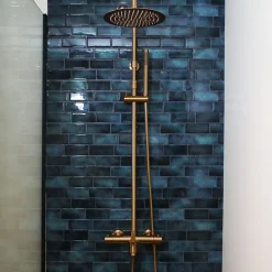 Colonne bain-douche thermostatique cuivre brossé Essebagno luisa II 250
